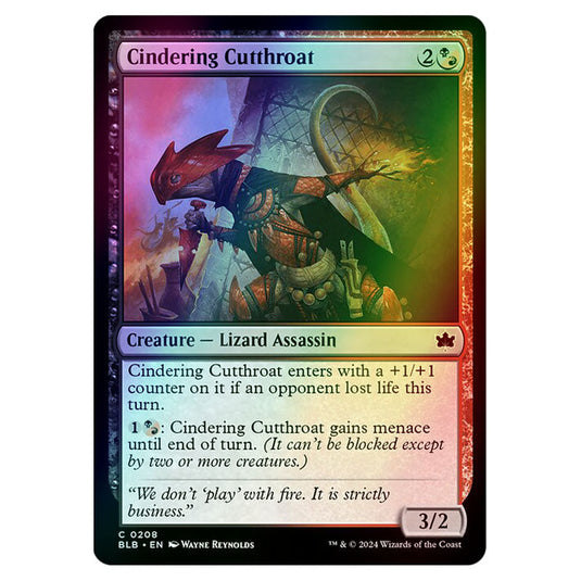 Magic The Gathering - Bloomburrow - Cindering Cutthroat - 0208 (Foil)