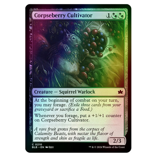 Magic The Gathering - Bloomburrow - Corpseberry Cultivator - 0210 (Foil)