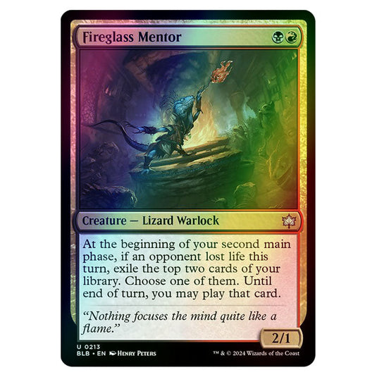 Magic The Gathering - Bloomburrow - Fireglass Mentor - 0213 (Foil)