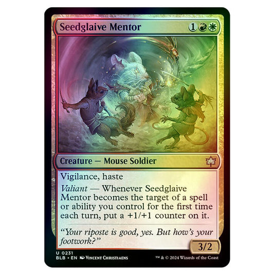 Magic The Gathering - Bloomburrow - Seedglaive Mentor - 0231 (Foil)