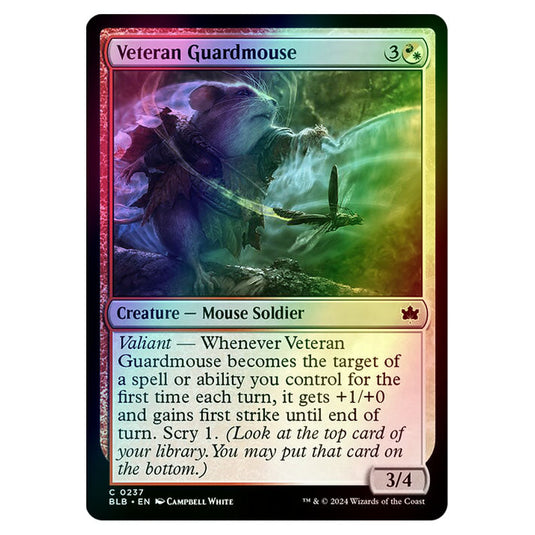 Magic The Gathering - Bloomburrow - Veteran Guardmouse - 0237 (Foil)