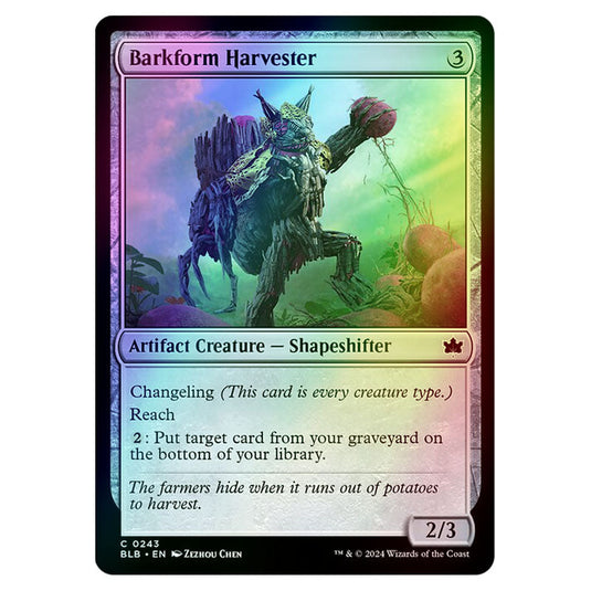 Magic The Gathering - Bloomburrow - Barkform Harvester - 0243 (Foil)