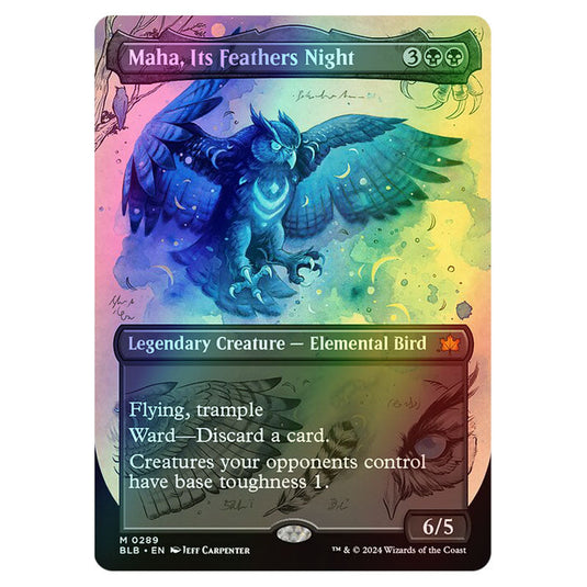 Magic The Gathering - Bloomburrow - Maha, Its Feathers Night - 0289 (Foil)