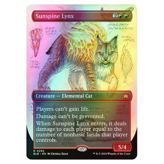 Magic The Gathering - Bloomburrow - Sunspine Lynx - 0292 (Foil)