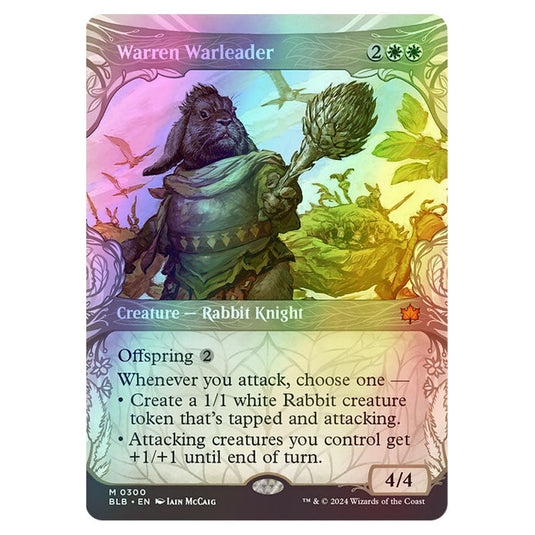 Magic The Gathering - Bloomburrow - Warren Warleader - 0300 (Foil)