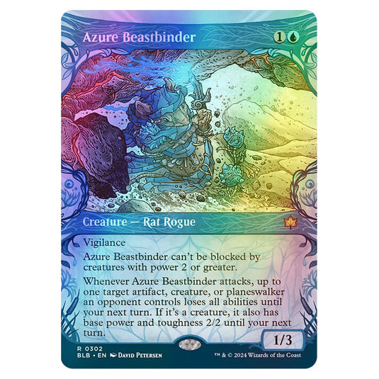 Magic The Gathering - Bloomburrow - Azure Beastbinder - 0302 (Foil)