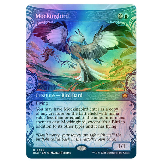 Magic The Gathering - Bloomburrow - Mockingbird - 0305 (Foil)