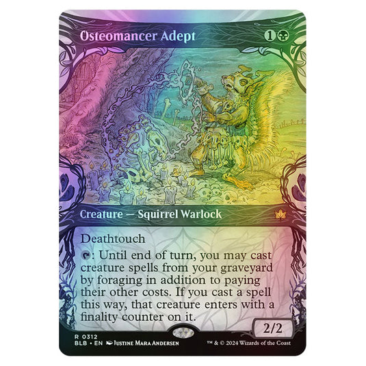 Magic The Gathering - Bloomburrow - Osteomancer Adept - 0312 (Foil)