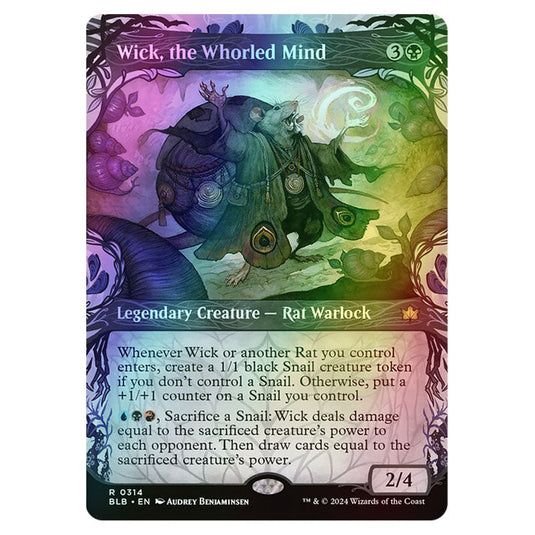 Magic The Gathering - Bloomburrow - Wick, the Whorled Mind - 0314 (Foil)