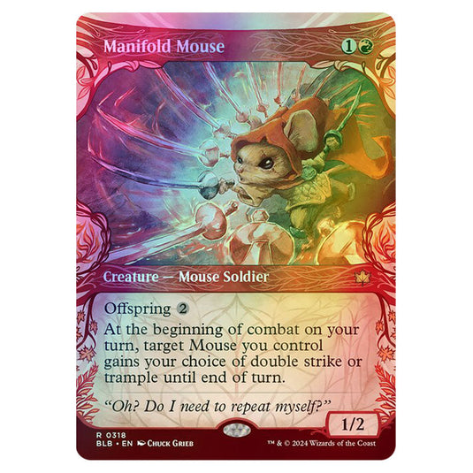 Magic The Gathering - Bloomburrow - Manifold Mouse - 0318 (Foil)