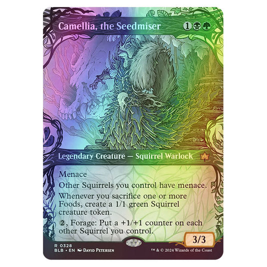 Magic The Gathering - Bloomburrow - Camellia, the Seedmiser - 0328 (Foil)