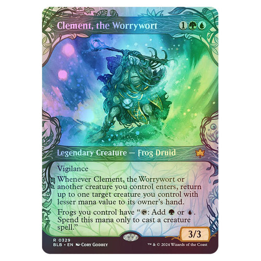 Magic The Gathering - Bloomburrow - Clement, the Worrywort - 0329 (Foil)