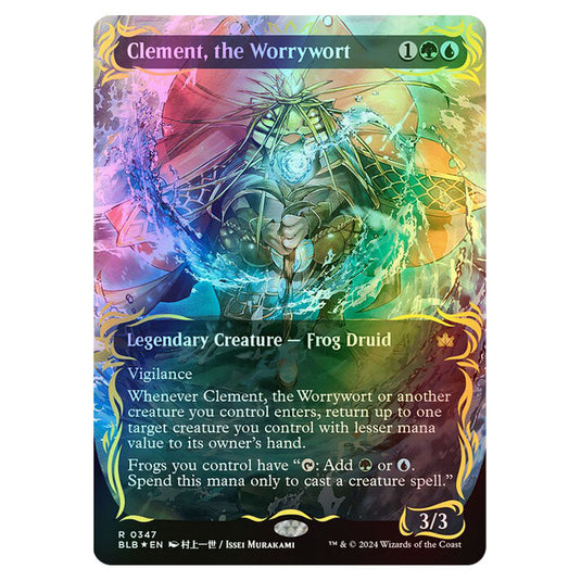 Magic The Gathering - Bloomburrow - Clement, the Worrywort - 0347 (Foil)