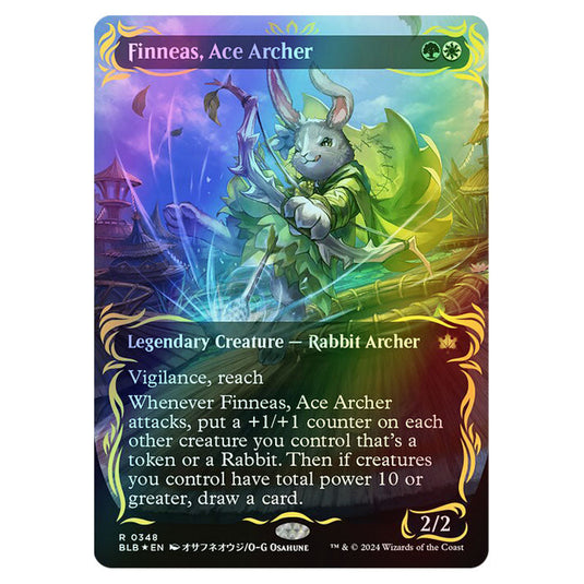 Magic The Gathering - Bloomburrow - Finneas, Ace Archer - 0348 (Foil)