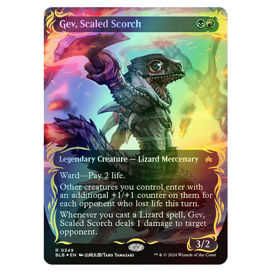 Magic The Gathering - Bloomburrow - Gev, Scaled Scorch - 0349 (Foil)