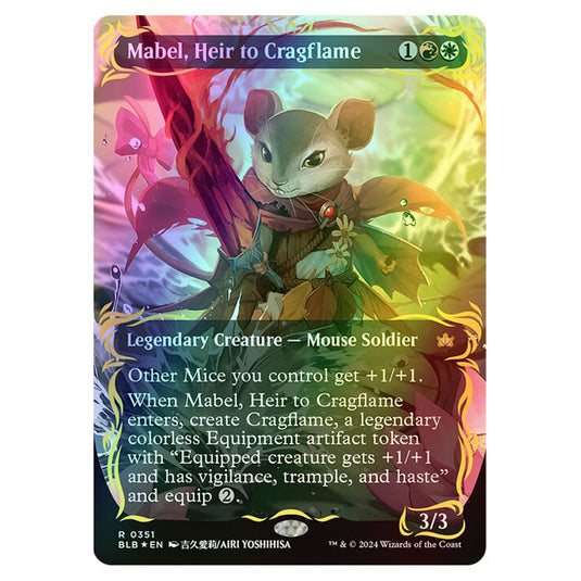 Magic The Gathering - Bloomburrow - Mabel, Heir to Cragflame - 0351 (Foil)