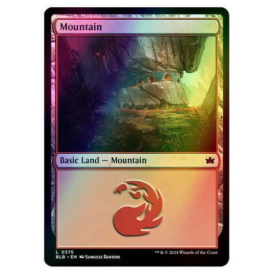 Magic The Gathering - Bloomburrow - Mountain - 0375 (Foil)