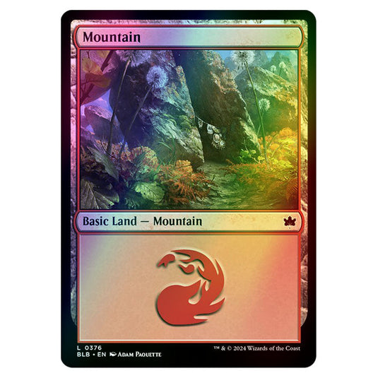 Magic The Gathering - Bloomburrow - Mountain - 0376 (Foil)