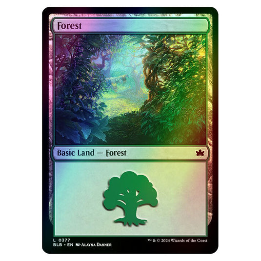 Magic The Gathering - Bloomburrow - Forest - 0377 (Foil)