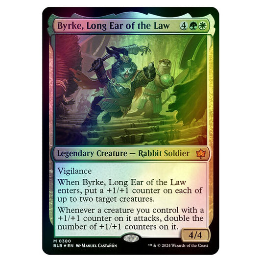 Magic The Gathering - Bloomburrow - Byrke, Long Ear of the Law - 0380 (Foil)