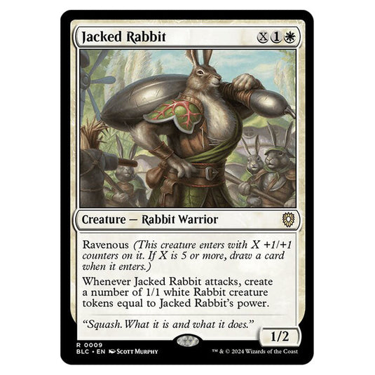 Jacked Rabbit 0009 card from the Magic The Gathering set Bloomburrow Commander