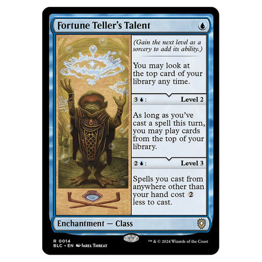 Fortune Teller's Talent 0014 card from the Magic The Gathering set Bloomburrow Commander