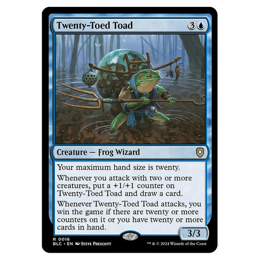 Twenty-Toed Toad 0016 card from the Magic The Gathering set Bloomburrow Commander