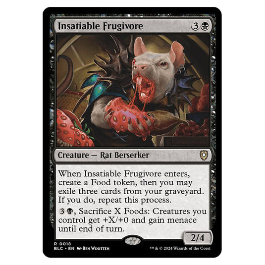 Insatiable Frugivore 0018 card from the Magic The Gathering set Bloomburrow Commander