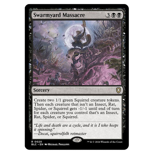 Swarmyard Massacre 0020 card from the Magic The Gathering set Bloomburrow Commander