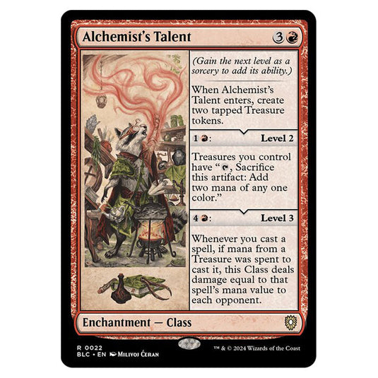 Alchemist's Talent 0022 card from the Magic The Gathering set Bloomburrow Commander