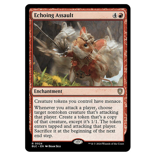 Echoing Assault 0024 card from the Magic The Gathering set Bloomburrow Commander