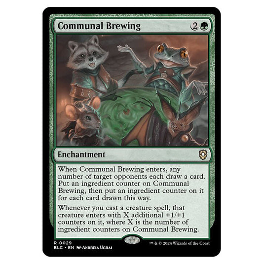 Communal Brewing 0029 card from the Magic The Gathering set Bloomburrow Commander