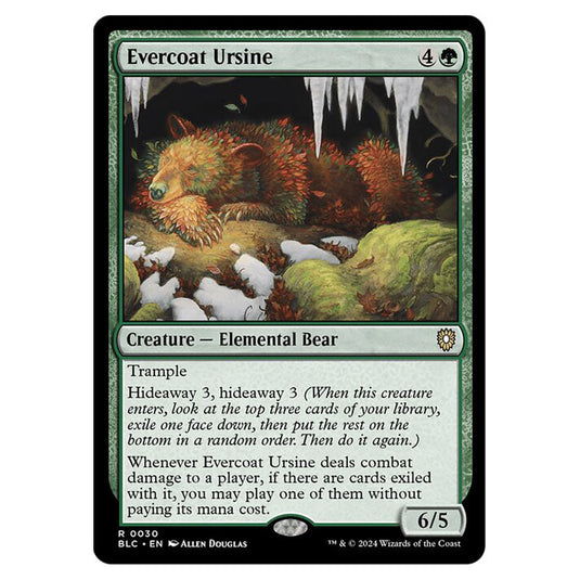 Evercoat Ursine 0030 card from the Magic The Gathering set Bloomburrow Commander