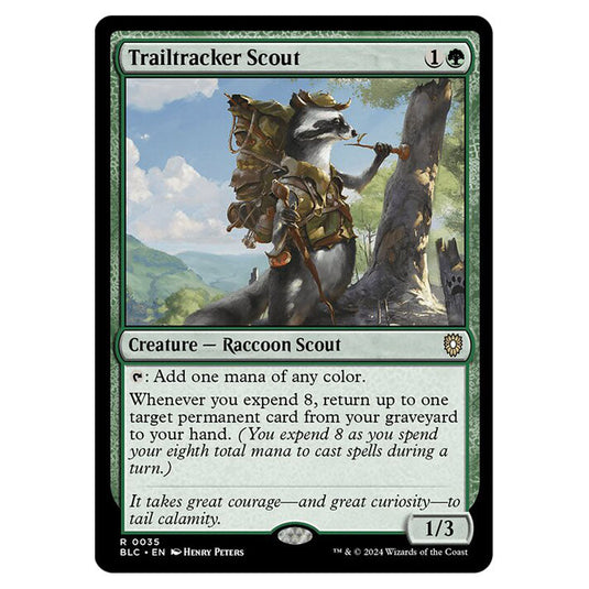 Trailtracker Scout 0035 card from the Magic The Gathering set Bloomburrow Commander