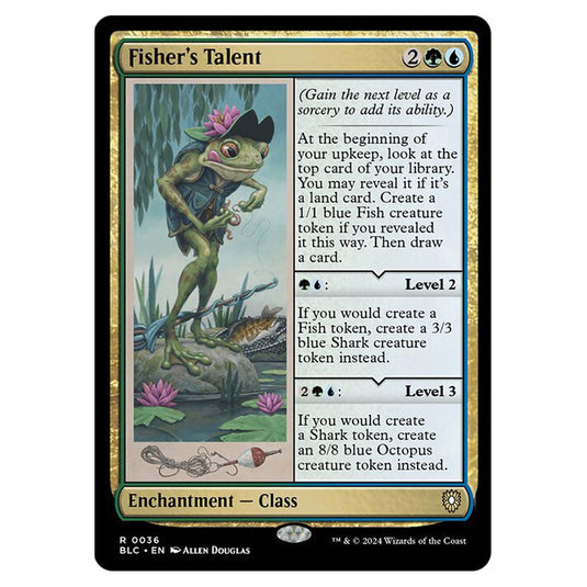 Fisher's Talent 0036 card from the Magic The Gathering set Bloomburrow Commander