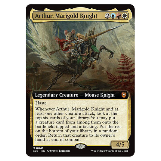 Arthur, Marigold Knight 0041 card from the Magic The Gathering set Bloomburrow Commander