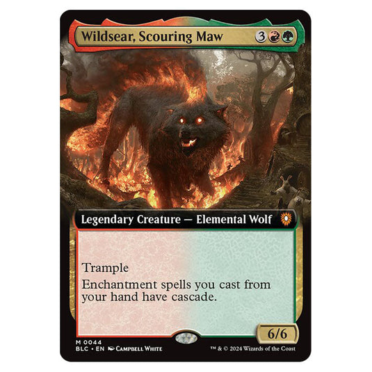 Wildsear, Scouring Maw 0044 card from the Magic The Gathering set Bloomburrow Commander