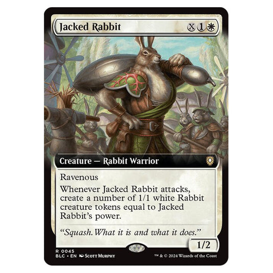 Jacked Rabbit 0045 card from the Magic The Gathering set Bloomburrow Commander