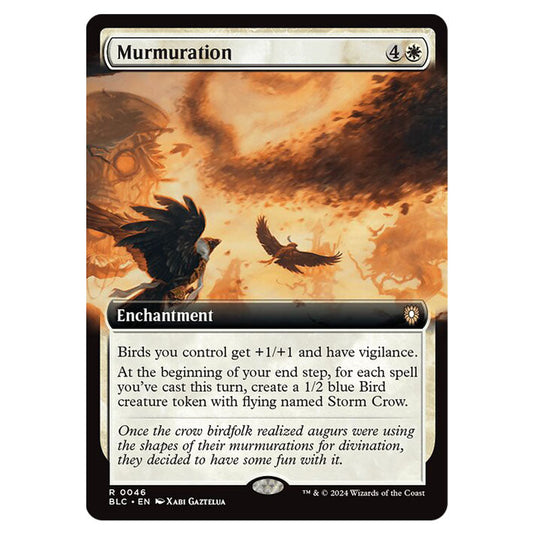 Murmuration 0046 card from the Magic The Gathering set Bloomburrow Commander