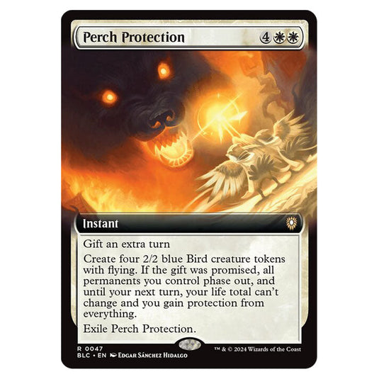 Perch Protection 0047 card from the Magic The Gathering set Bloomburrow Commander