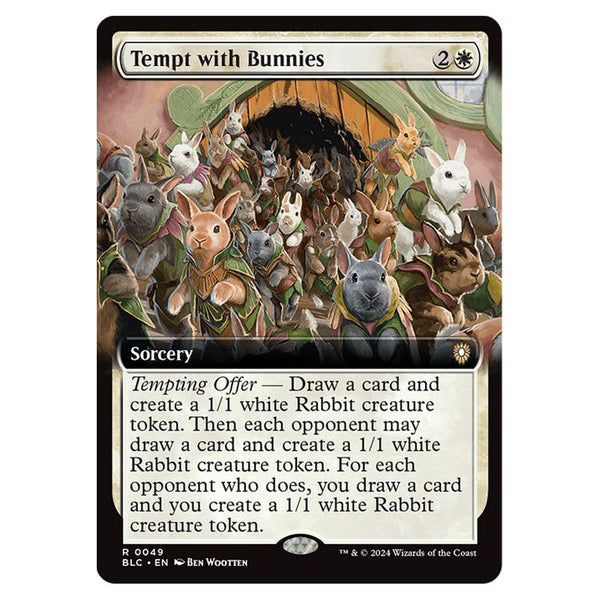 mtg tempting offer cards Magic The Gathering - Bloomburrow Commander - Tempt with Bunnies