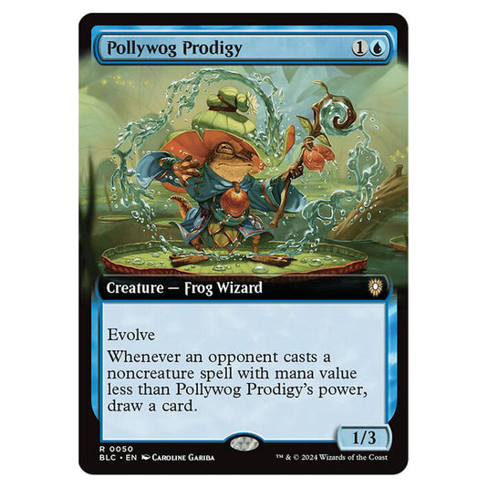 Pollywog Prodigy 0050 card from the Magic The Gathering set Bloomburrow Commander