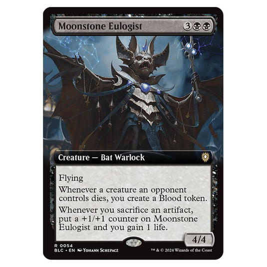 Moonstone Eulogist 0054 card from the Magic The Gathering set Bloomburrow Commander