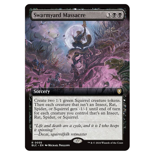 Swarmyard Massacre 0055 card from the Magic The Gathering set Bloomburrow Commander