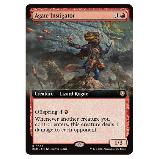 Agate Instigator 0056 card from the Magic The Gathering set Bloomburrow Commander