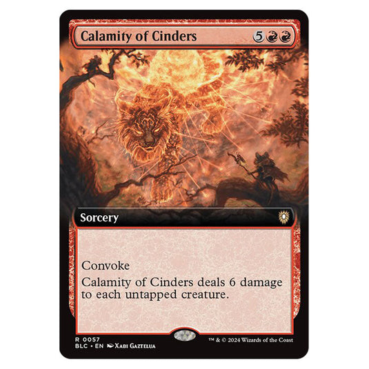 Calamity of Cinders 0057 card from the Magic The Gathering set Bloomburrow Commander