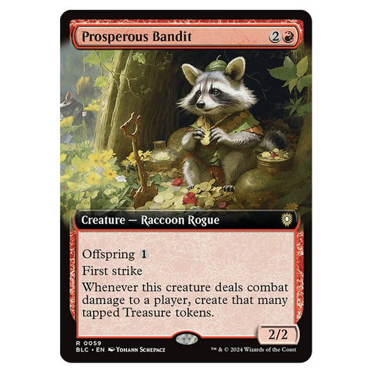 Prosperous Bandit 0059 card from the Magic The Gathering set Bloomburrow Commander