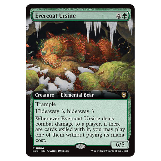 Evercoat Ursine 0064 card from the Magic The Gathering set Bloomburrow Commander