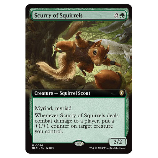 Scurry of Squirrels 0066 card from the Magic The Gathering set Bloomburrow Commander