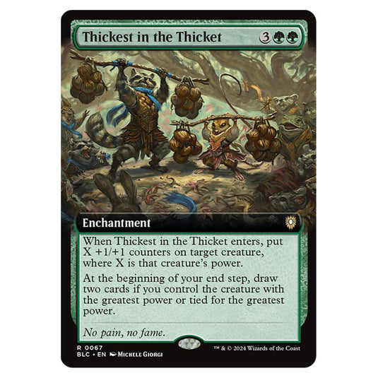 Thickest in the Thicket 0067 card from the Magic The Gathering set Bloomburrow Commander